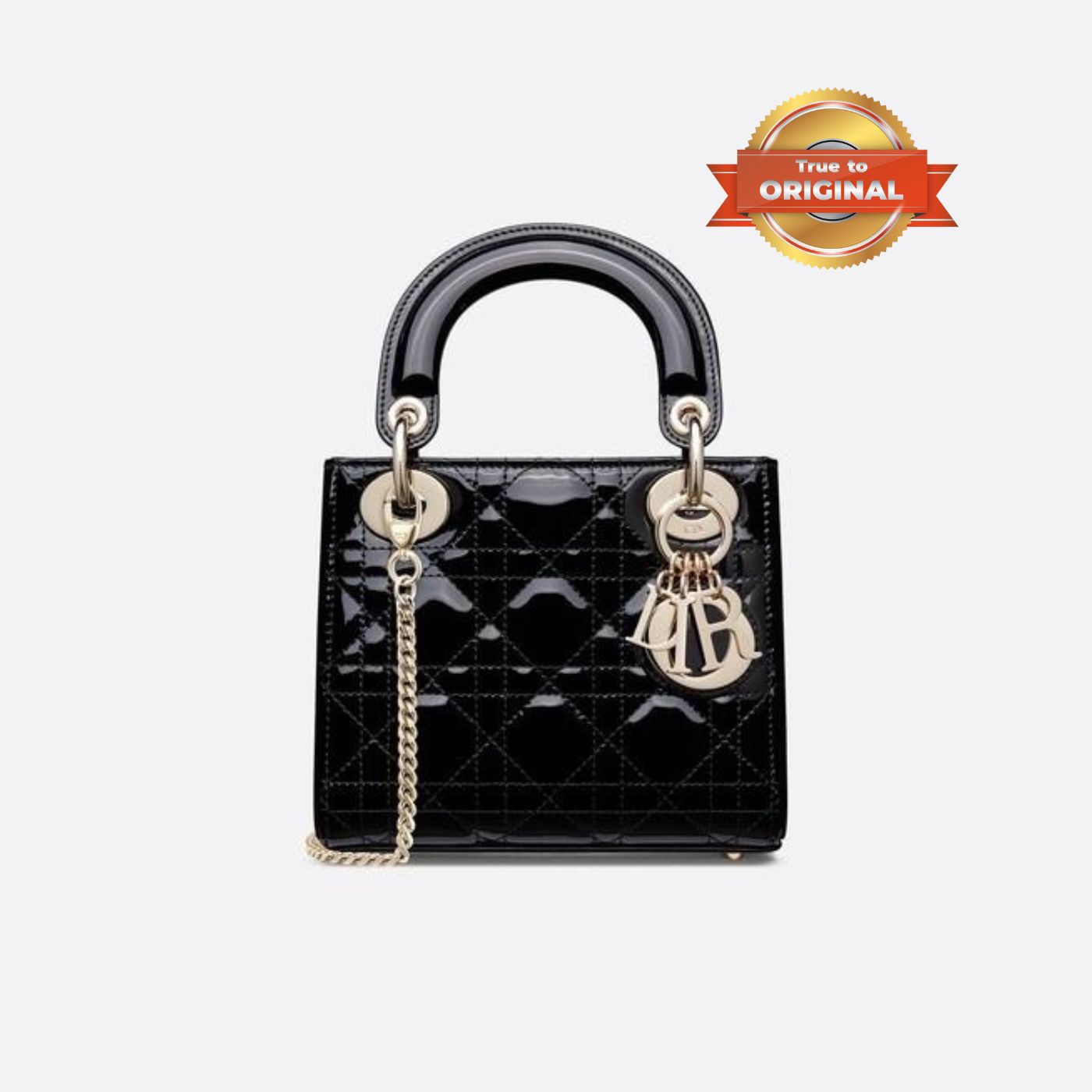 [True-to-ORIGINAL] Christian Dior Mini Lady Dior Bag Black For Women 17cm